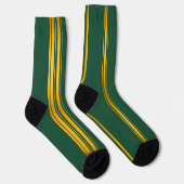 Luxuriöse moderne grüne Gold Textur Kollektion Socken (Rechts)