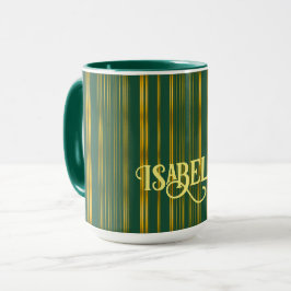 Luxuriöse moderne grüne Gold Textur Kollektion Tasse