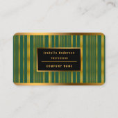 Luxuriöse moderne grüne Gold Textur Kollektion Visitenkarte (Vorderseite)