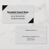 Luxuriöse moderne Imitate Textur Grau und Schwarz Visitenkarte (Vorne/Hinten)