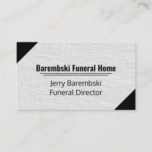 Luxuriöse moderne Imitate Textur Grau und Schwarz Visitenkarte (Vorderseite)