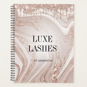 Luxuriöse, moderne Make-up Haarstyling Lashes Kosm Planer