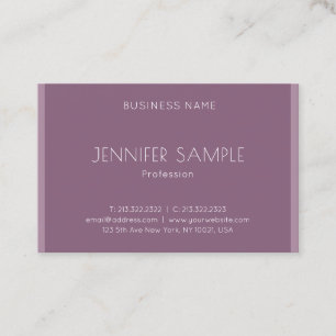 Luxuriöse moderne Minimalistische Elegant Template Visitenkarte