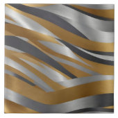 Luxuriöse moderne Silver Gold Texture Collection Fliese (Vorderseite)