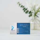 Luxuriöse moderne Visitenkarte (Stehend Vorderseite)