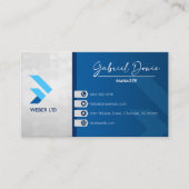 Luxuriöse moderne Visitenkarte (Vorderseite)