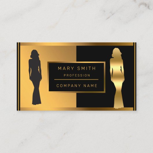 Luxuriöse modische Mode ergänzen Ihren Text für si Visitenkarte (Vorderseite)