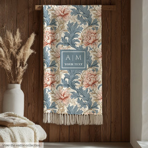 Luxuriöse Morris inspiriert individuelle Name Deck Fleecedecke