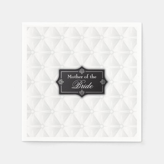 Luxuriöse Mutter der Braut Hochzeit | Napkin Serviette (Vorderseite)