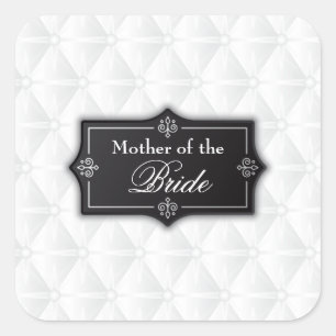 Luxuriöse Mutter des Bride Wedding Sticker Siegel