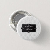 Luxuriöse Mutter des Groom Wedding Button Button (Vorne & Hinten)