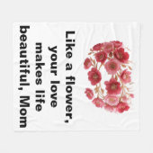 Luxuriöse Muttertagskrone Fleecedecke (Vorderseite (Horizontal))