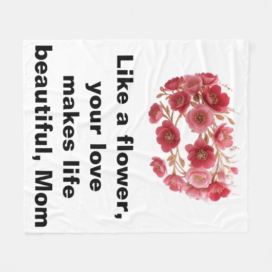 Luxuriöse Muttertagskrone Fleecedecke (Vorderseite (Horizontal))