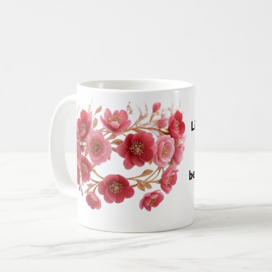 Luxuriöse Muttertagskrone Kaffeetasse (Vorderseite Links)