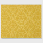Luxuriöse, nahtlose, goldfarbene Tapete Geschenkpapier (Flach)