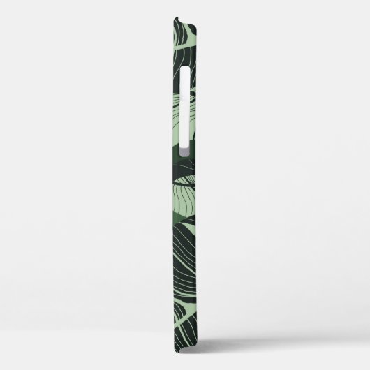 Luxuriöse Natur verlasse Hintergrund. Blumenmuster Case-Mate iPhone Hülle (Rückseite / Links)