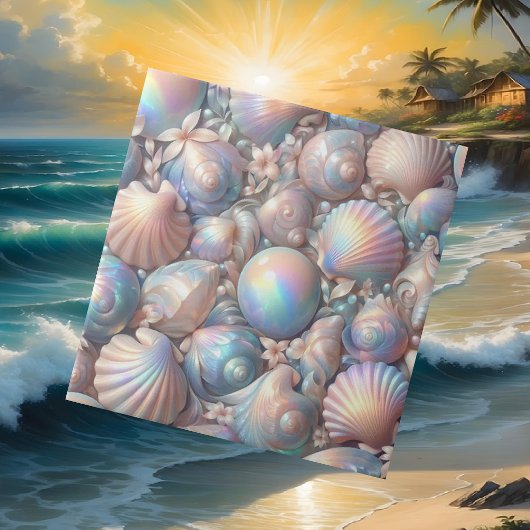Luxuriöse nautische Dekoration | Opal Seashells Be Fliese
