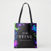 Luxuriöse Neon-Halloween-Feier Tasche (Vorderseite)