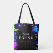 Luxuriöse Neon-Halloween-Feier Tasche (Rückseite)