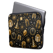 Luxuriöse Neujahrsfeier Muster Laptopschutzhülle (Vorderseite Links)