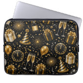Luxuriöse Neujahrsfeier Muster Laptopschutzhülle (Vorderseite)