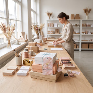 Luxuriöse Opal-Geschenkkarte für Verpackungen Geschenkanhänger