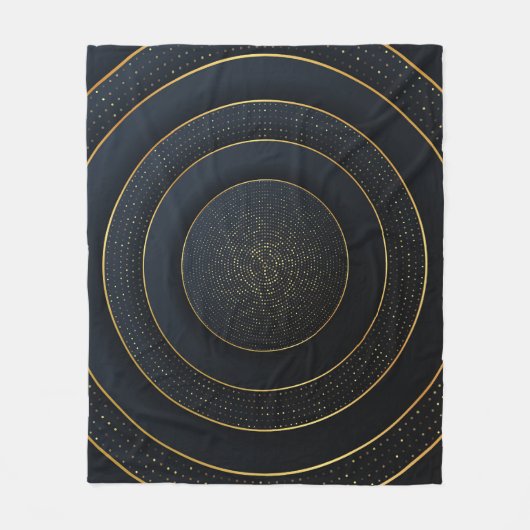 Luxuriöse Papier schneiden: Golden Gradient. Fleecedecke (Vorderseite)