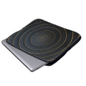 Luxuriöse Papier schneiden: Golden Gradient. Laptopschutzhülle (Vorne Knopf)