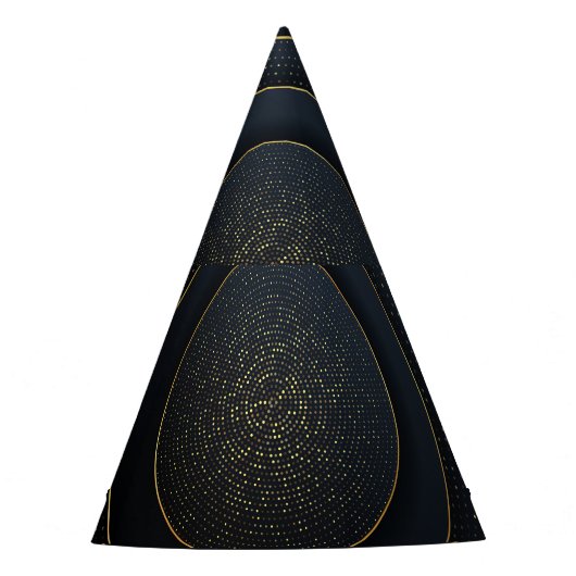 Luxuriöse Papier schneiden: Golden Gradient. Partyhütchen (Vorderseite)