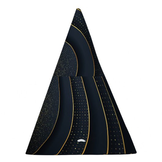 Luxuriöse Papier schneiden: Golden Gradient. Partyhütchen (Rechts)