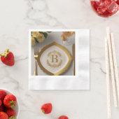 luxuriöse Papierserviette aus Goldfolie (Beispiel)