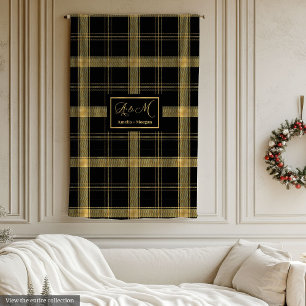 Luxuriöse personalisierte Decke als Hochzeitsgesch