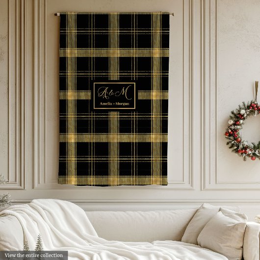 Luxuriöse personalisierte Decke als Hochzeitsgesch