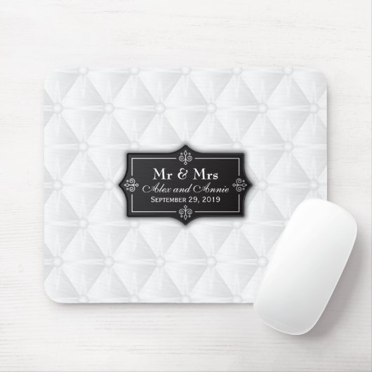 Luxuriöse Personalisierte Hochzeit | Mousepad (Mit Mouse)