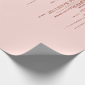 Luxuriöse Pink Rose Gold Funkelnd Glitzer Fringe Geschenkpapier (Ecke)
