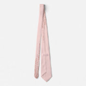 Luxuriöse Pink Rose Gold Funkelnd Glitzer Fringe Krawatte (Rückseite)