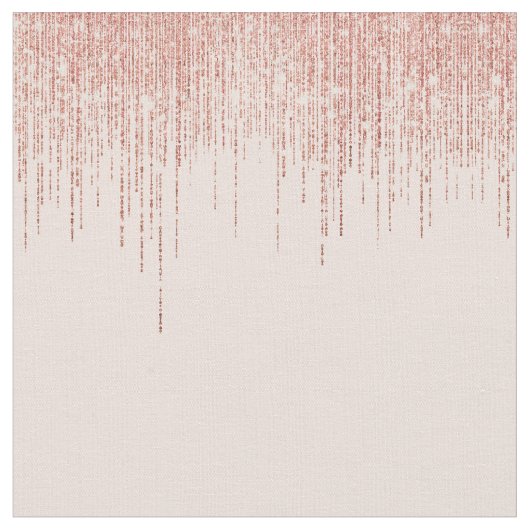 Luxuriöse Pink Rose Gold Funkelnd Glitzer Fringe Stoff (Nahaufnahme)