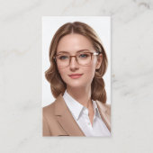 Luxuriöse Portrait Silk Style Business Cards Visitenkarte (Vorderseite)