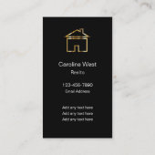 Luxuriöse Portrait Silk Style Business Cards Visitenkarte (Rückseite)