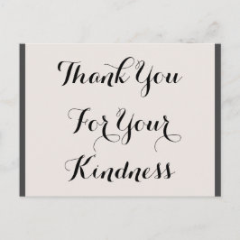 Luxuriöse Postkarte "Vielen Dank für Ihre Freundli