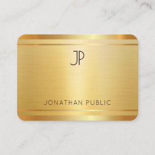 Luxuriöse Premium Silk Finish Imitat Gold Beruflic Visitenkarte
