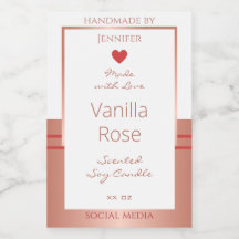 Luxuriöse Produktverpackungsmarken Rose Gold White