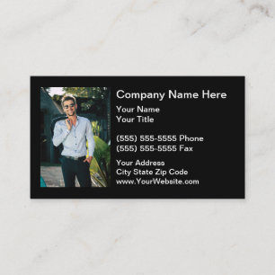 Luxuriöse Real Anwesen Business Card mit Foto Visitenkarte