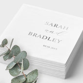 Luxuriöse, reale Foil Custom Wedding Servietten Mit Folie