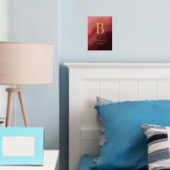 Luxuriöse Red Family Name Year etabliert Foliendrucke (In Situ (Schlafzimmer))