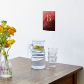 Luxuriöse Red Family Name Year etabliert Foliendrucke (Ablage(Küche))