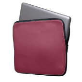 Luxuriöse Red Solid Color Schlicht Laptopschutzhülle (Vorderseite Links)