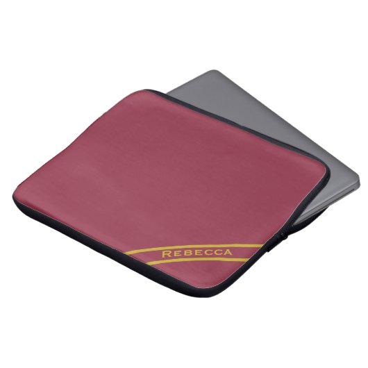 Luxuriöse Red Solid Color Schlicht Personal Laptopschutzhülle (Vorne Oben)