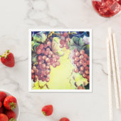 Luxuriöse Red Traube Pattern Serviette (Beispiel)