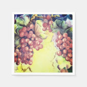 Luxuriöse Red Traube Pattern Serviette (Vorderseite)